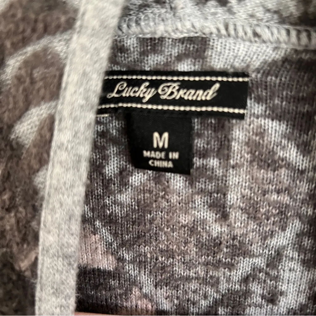 Lucky Brand sweater cardigan/ wrap fringed bohemian - Image 3