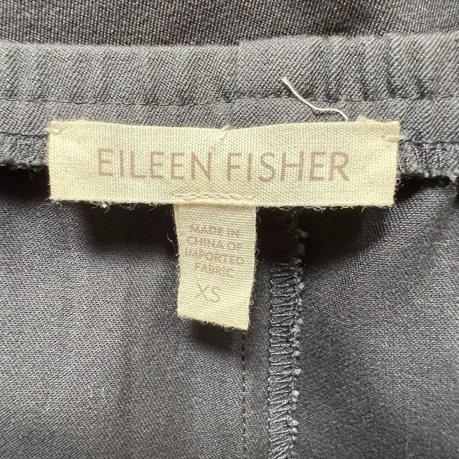 Eileen Fisher Dark Gray Organic Cotton‎ Pants Classic Minimalist Quiet Luxury - Image 5