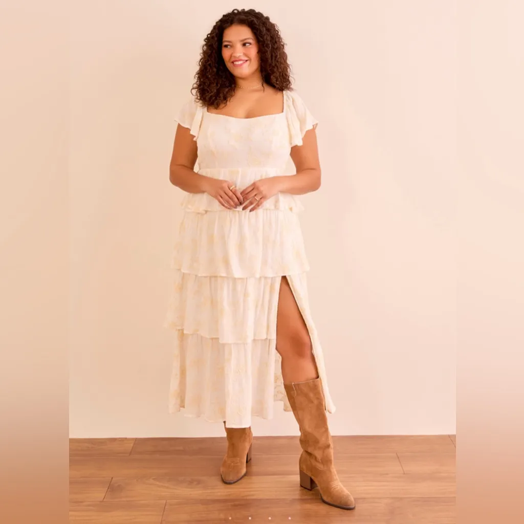 NWT Arula Roxanne Layered Maxi Dress Size 0X - Image 2