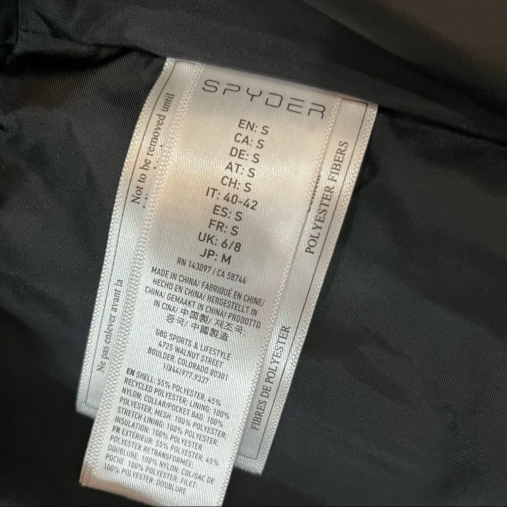 New SPYDER BRISK SYNTHETIC DOWN pink JACKET sz small - Image 97