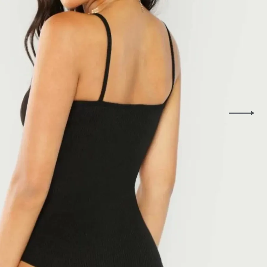 Fine ribbed cami bodysuit - Image 2