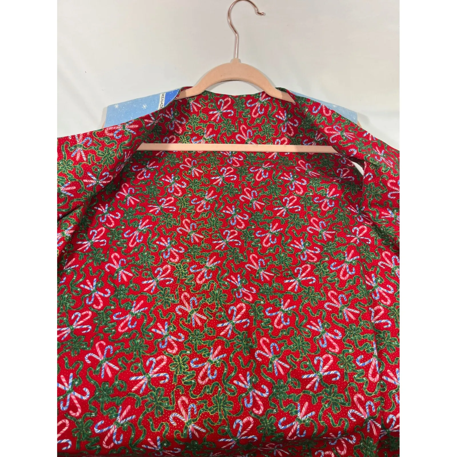 Vintage Handmade Penguin Christmas Vest Womens North Pole Reversible Holiday M/L Blue Size L - Image 15