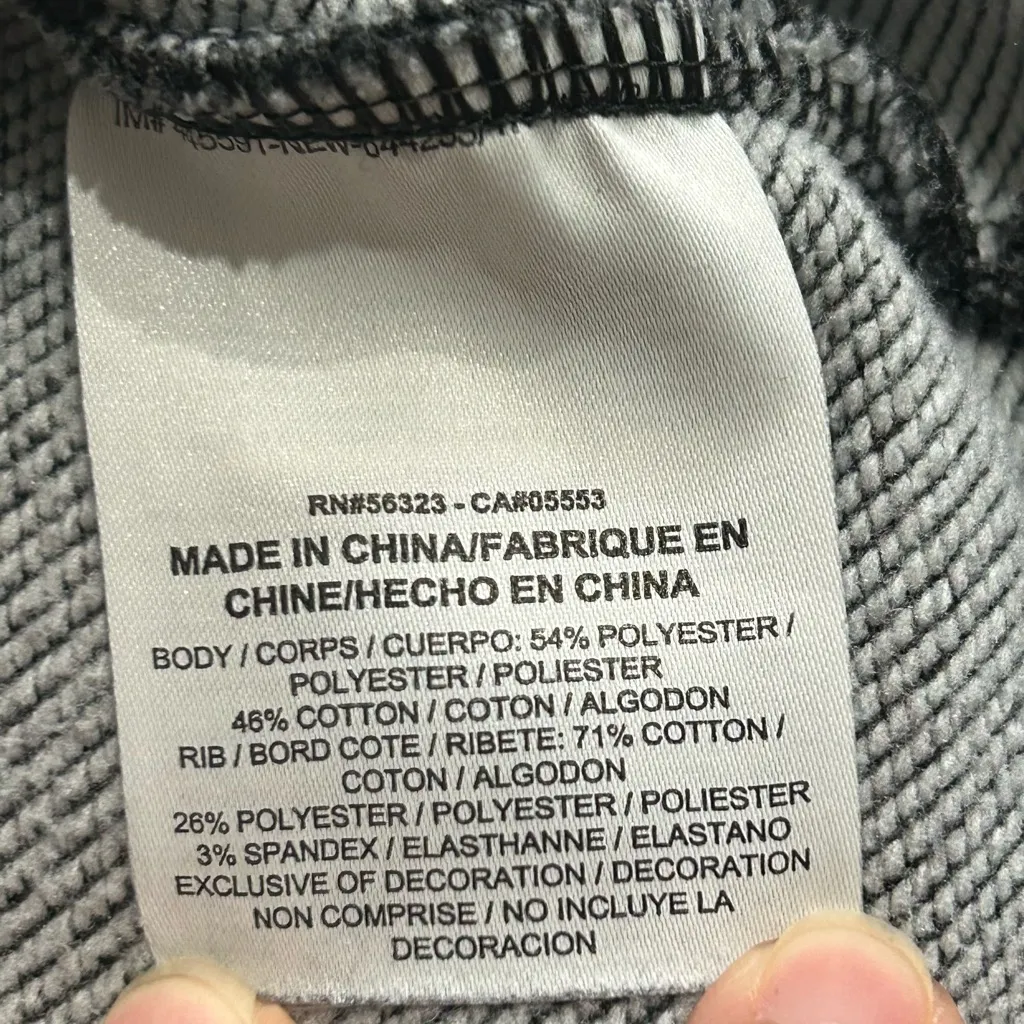 Women’s Nike dri fit Black and Gray Crewneck Sweater large - Image 4