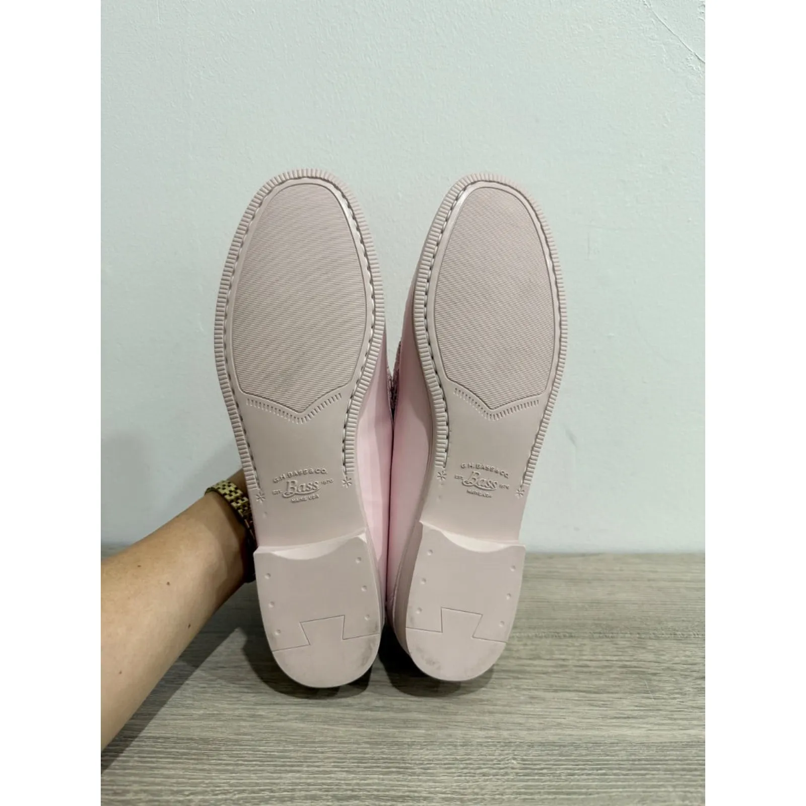 G.H. Bass Whitney Easy Weejuns Leather Penny Loafers Shoes Light Pink Women's 10 - Image 7