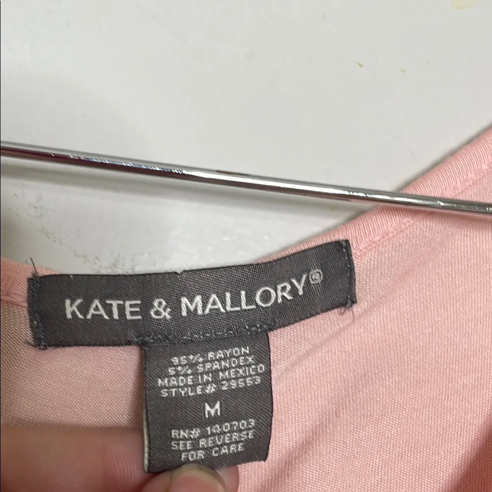 Kate & Mallory Relaxed Pink‎ Asymmetrical Tunic - Image 2