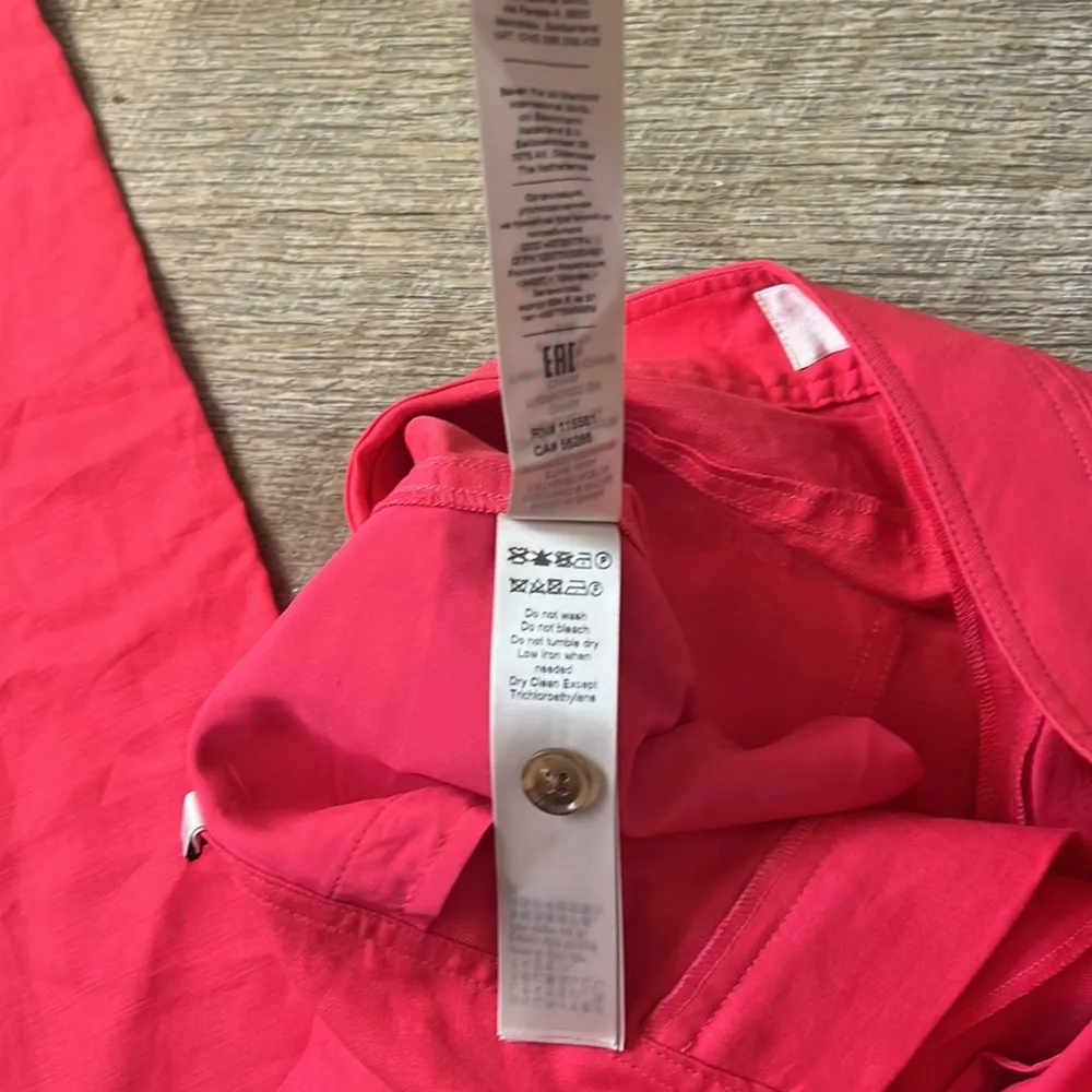 NWT 7ForAllManKind MODERN DOJO LINEN TROUSER IN GERANIUM Size 27 - Image 5