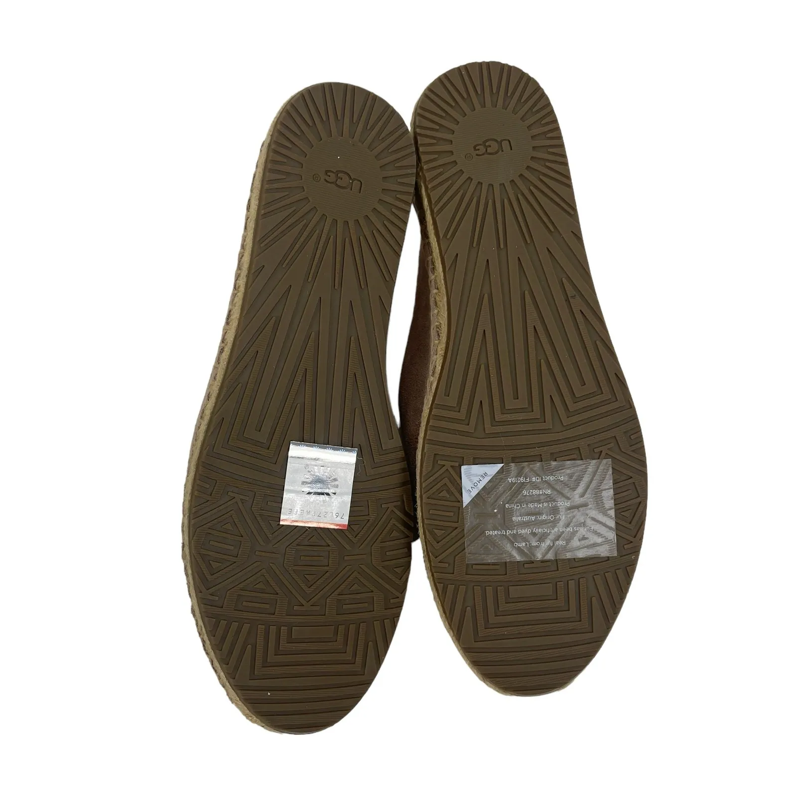 UGG W Sandrinne II Espadrille Flats Slip On Rose Gold Size 6 - Image 10