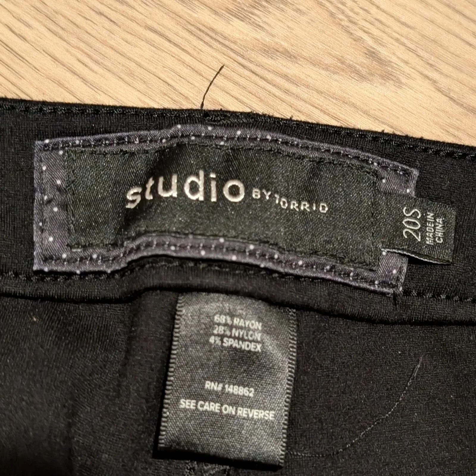 Torrid Studio Pants Plus 20 Short‎ Petite Classic Black Skinny Ponte Ankle Pants - Image 2