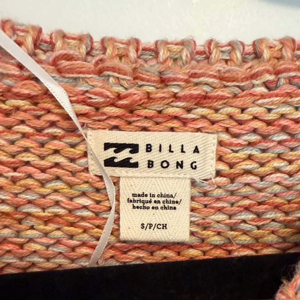 Billabong NWT 100% cotton knit Sweater - size small - Image 3