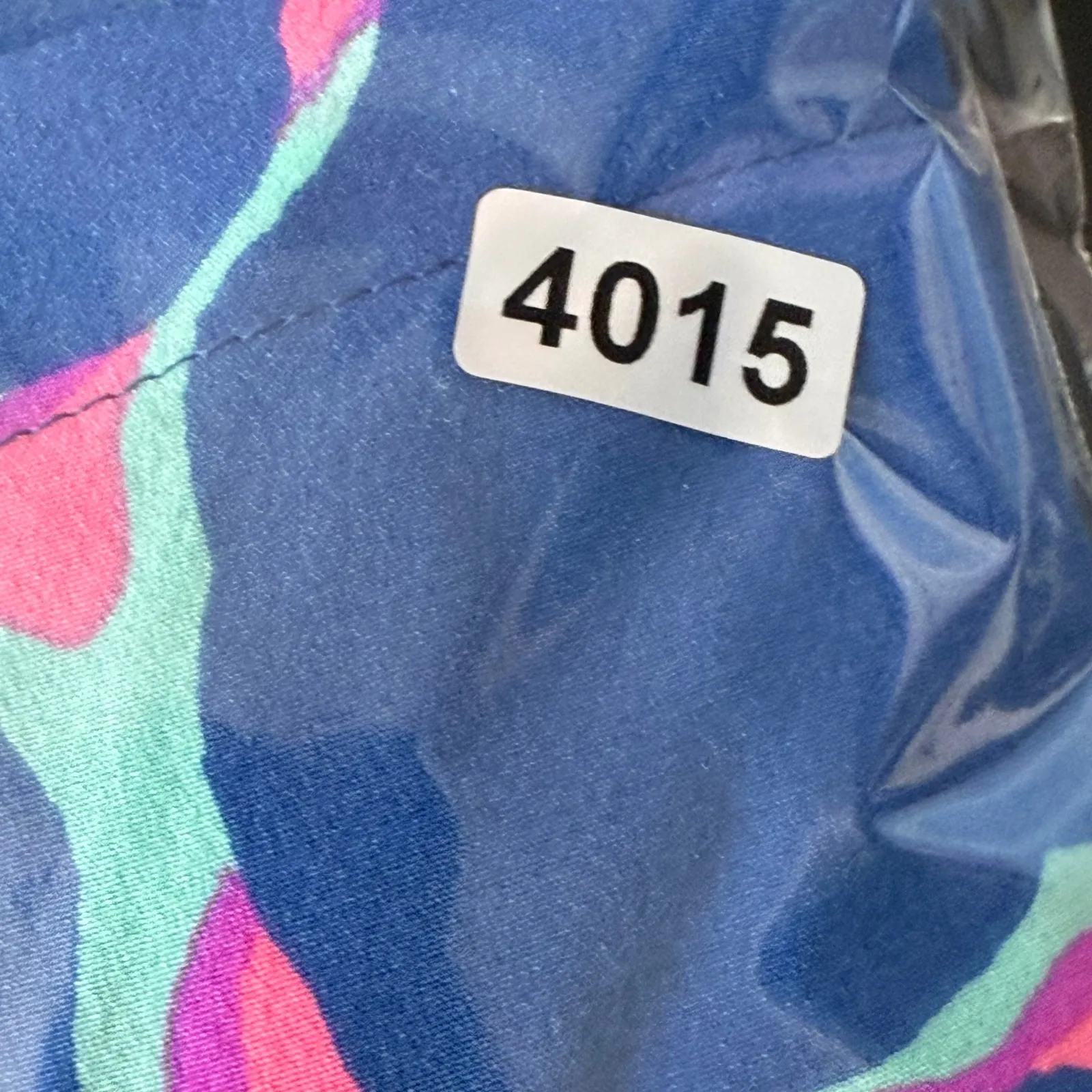 Lilly Pulitzer Silk Blend Off Shoulder‎ Dress Pink Blue Abstract Print M - Image 9