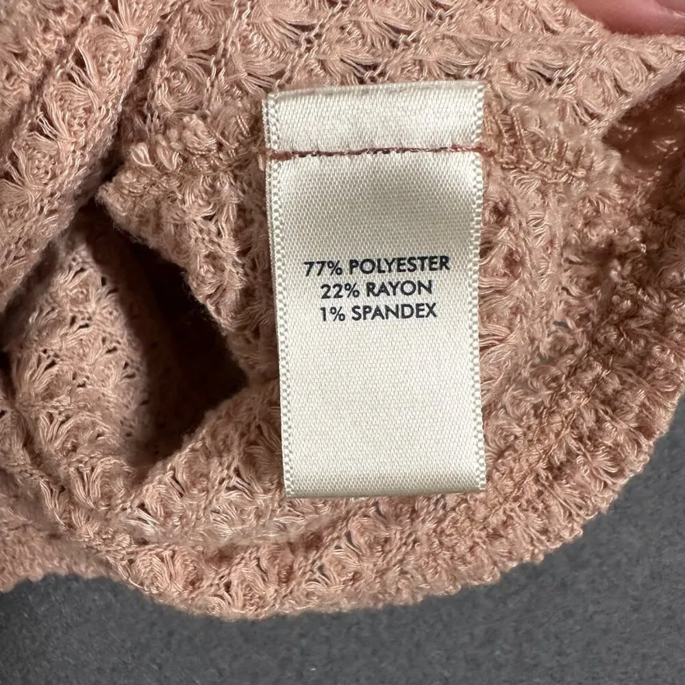 BKE Buckle Womens Small Oversized Pink Dolman Pullover Ombre' Sweater Boat Neck - Image 4