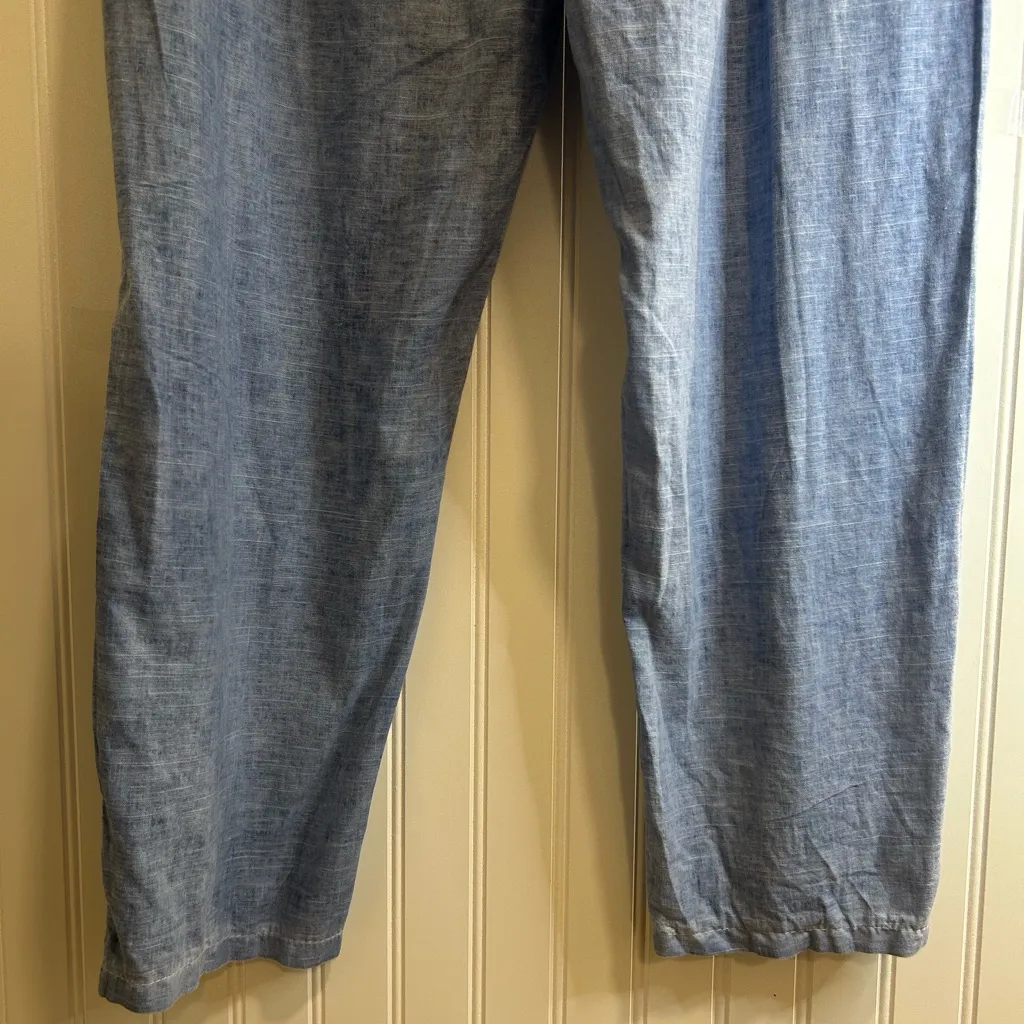 Tina Stephens pants Light Blue 50% Linen 50% cotton. Size none - Image 10