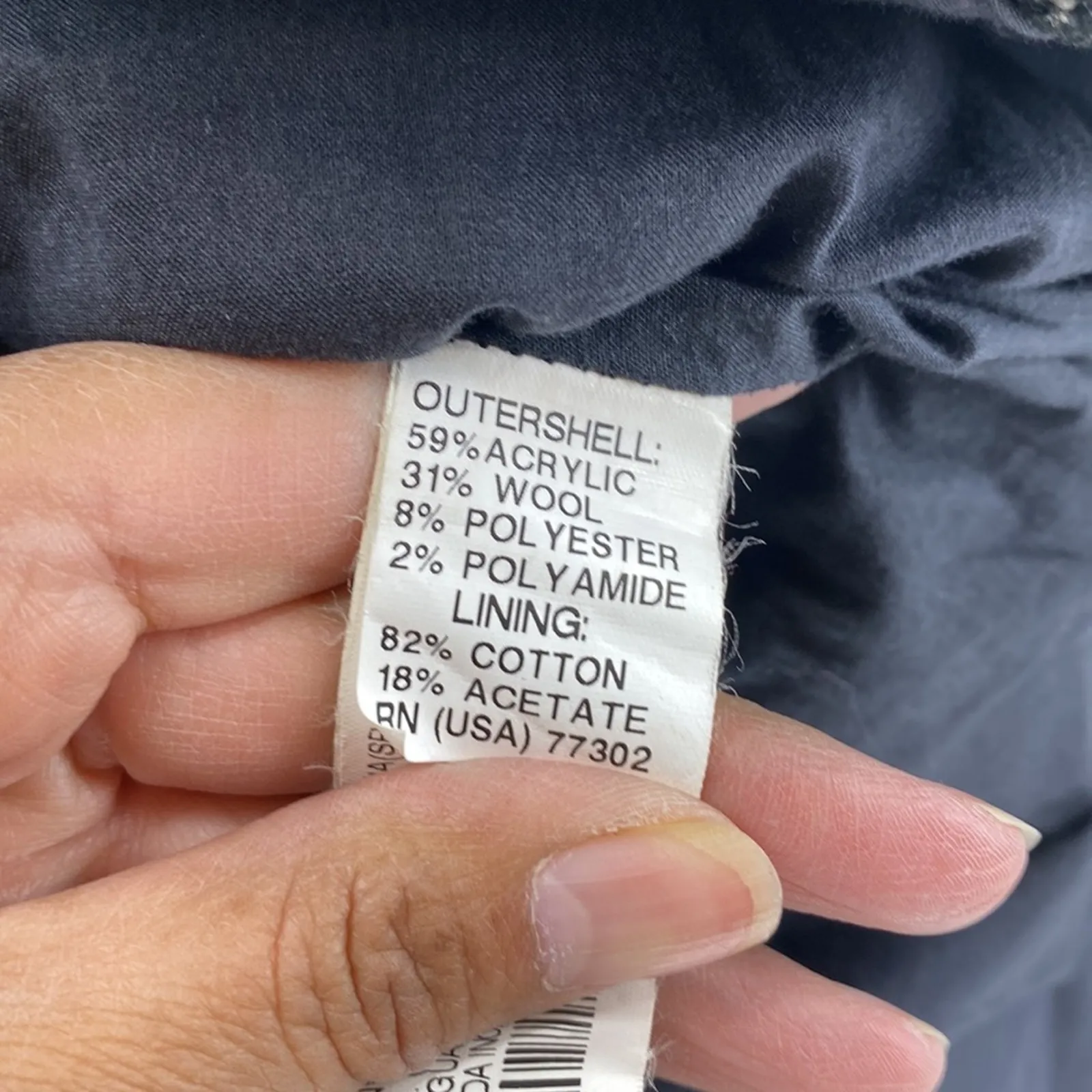 Zara Basic Tweed Full Zip Jacket Black White Marled Chic Office wear size M - Image 11