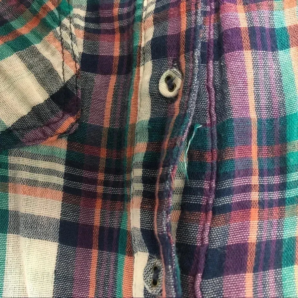 Altar'd State Altar’d State‎ Plaid Button Down Shirt Size XSmall - Image 3