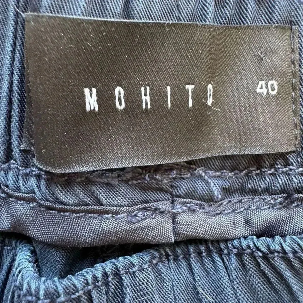 Mohito European Design Navy Trouser jogger Elastic Cuffs 40 EU / M US 2158 Blue Size M - Image 6
