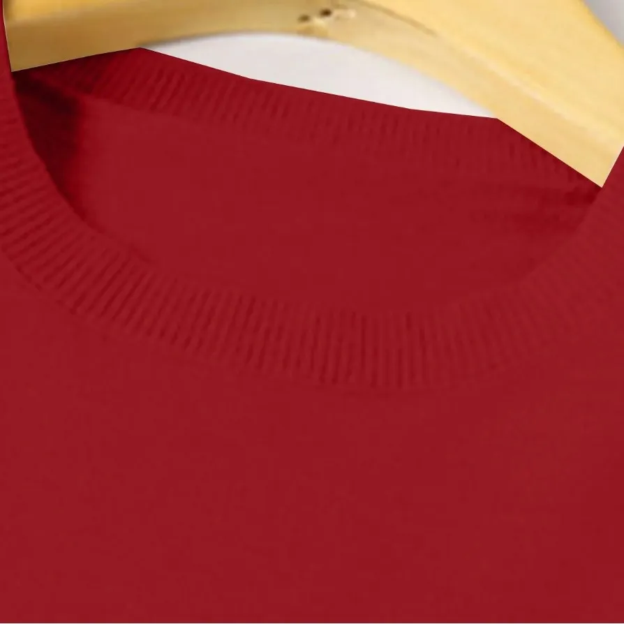 New Red Long Sleeve Sweater M - Image 3