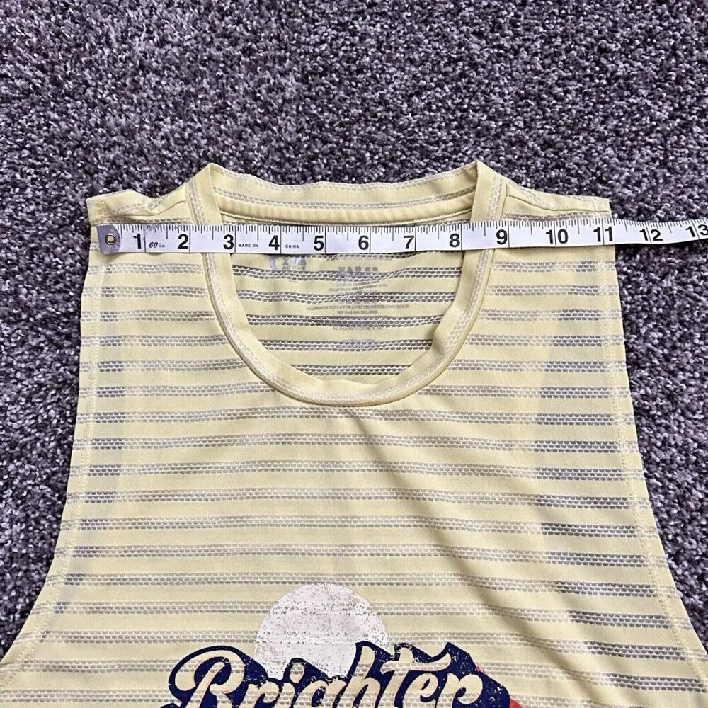 Zyia Active Lemon Nimbus Brighter Tank Top Graphic Activewear Yellow Women XL - Image 6