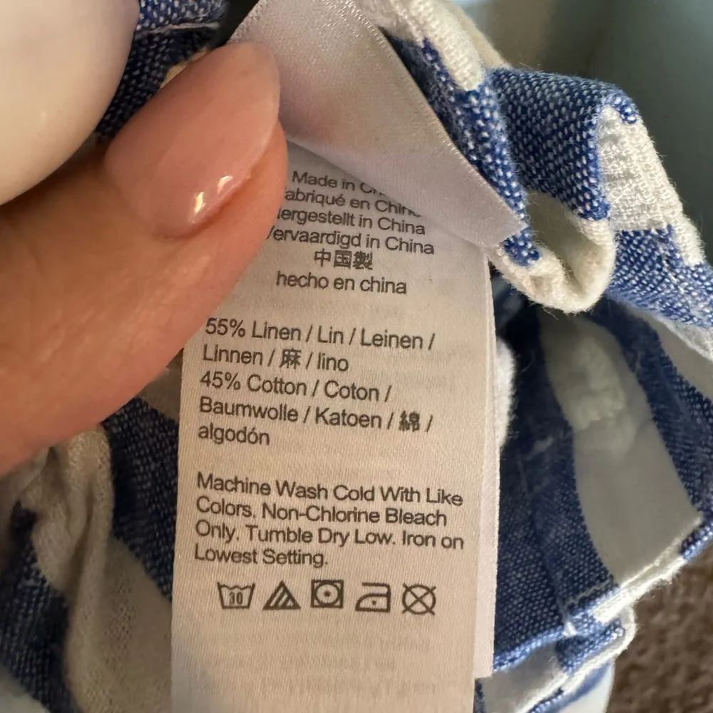 J. Crew linen cotton paper bag pants tie waist - Image 7