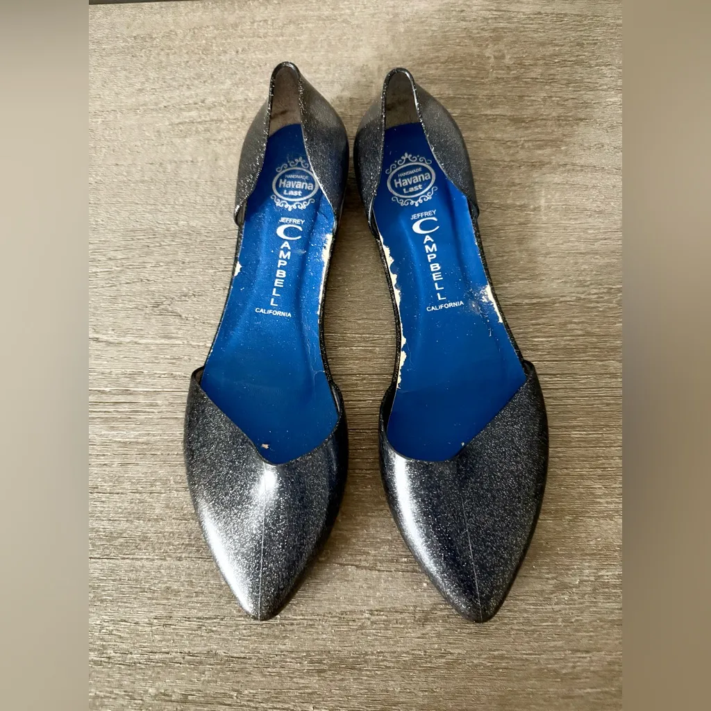 Jeffery Campbell Havana D’Orsay Flat in Black Sparkle - Size 7 - Image 4