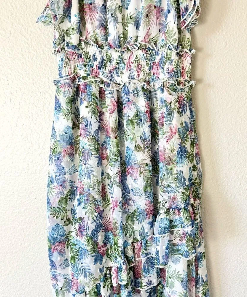 Walter Baker Marcella Tropical Floral Print Hi-low Dress Size Small - Image 5