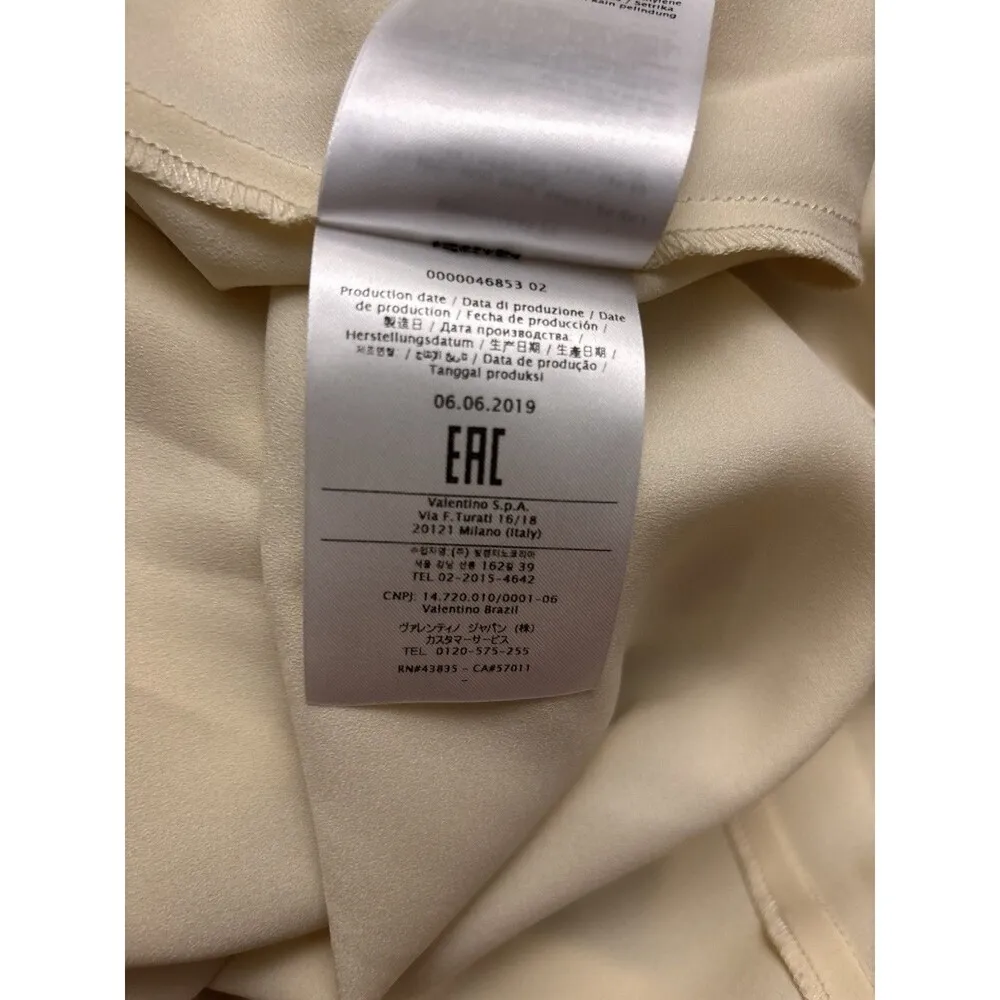 RED Valentino Ric Rac Tulle Midi Dress Ivory A03 AVORIO Size 40 Rare $1536 New - Image 10