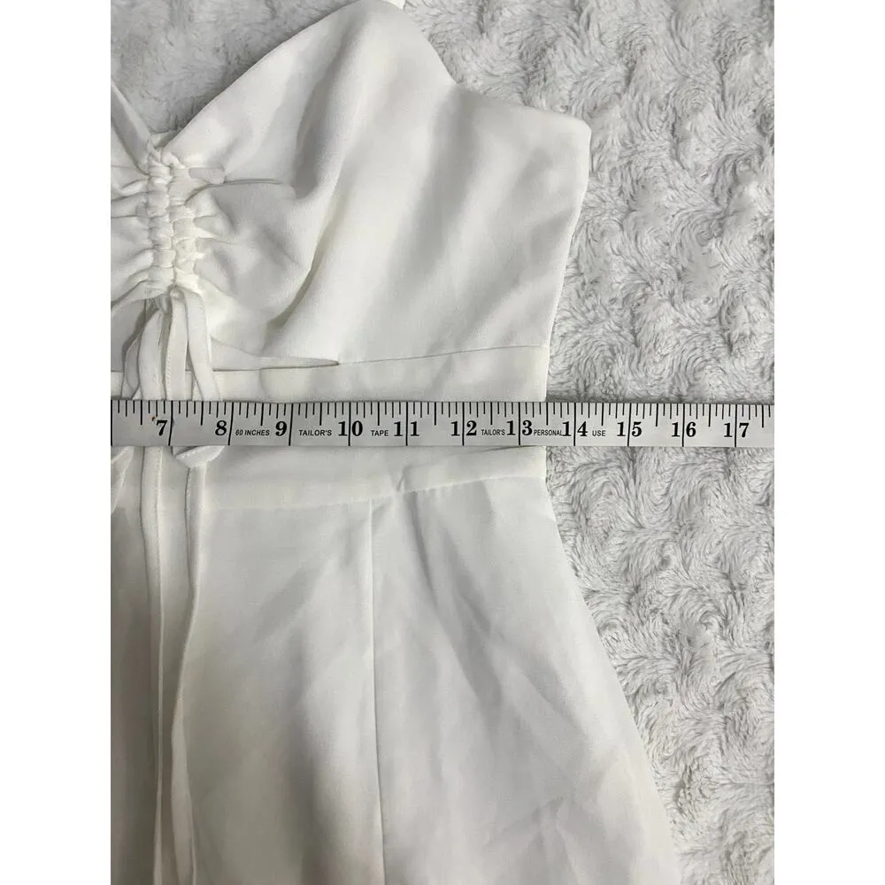 NWOT Lulus The Way to Love White Ruffled Cutout Summer Bridal Maxi Dress S - Image 8