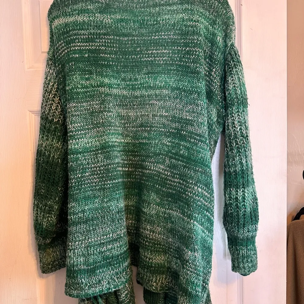 Skinnygirl Green Cardigan Sweater with Tie Waist Size 1X - Image 5