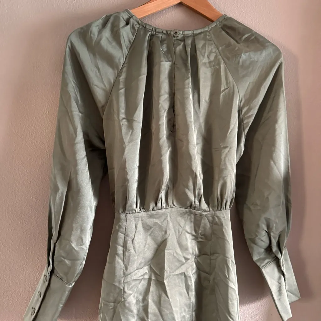 HELLO MOLLY Softest Words Satin Dress‎ - Image 3