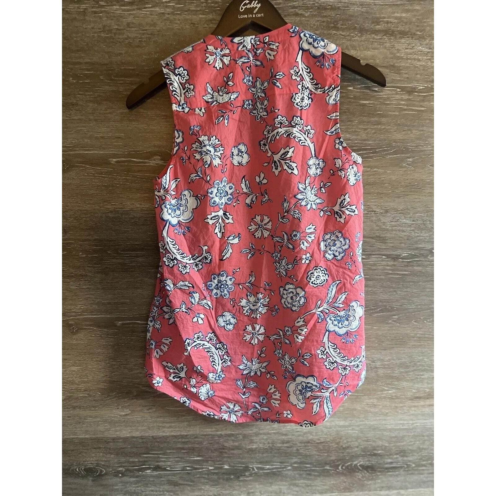 Joules Cotton Juliette Sleeveless Top Size 4 Embroidered Tank Cotton White - Image 4