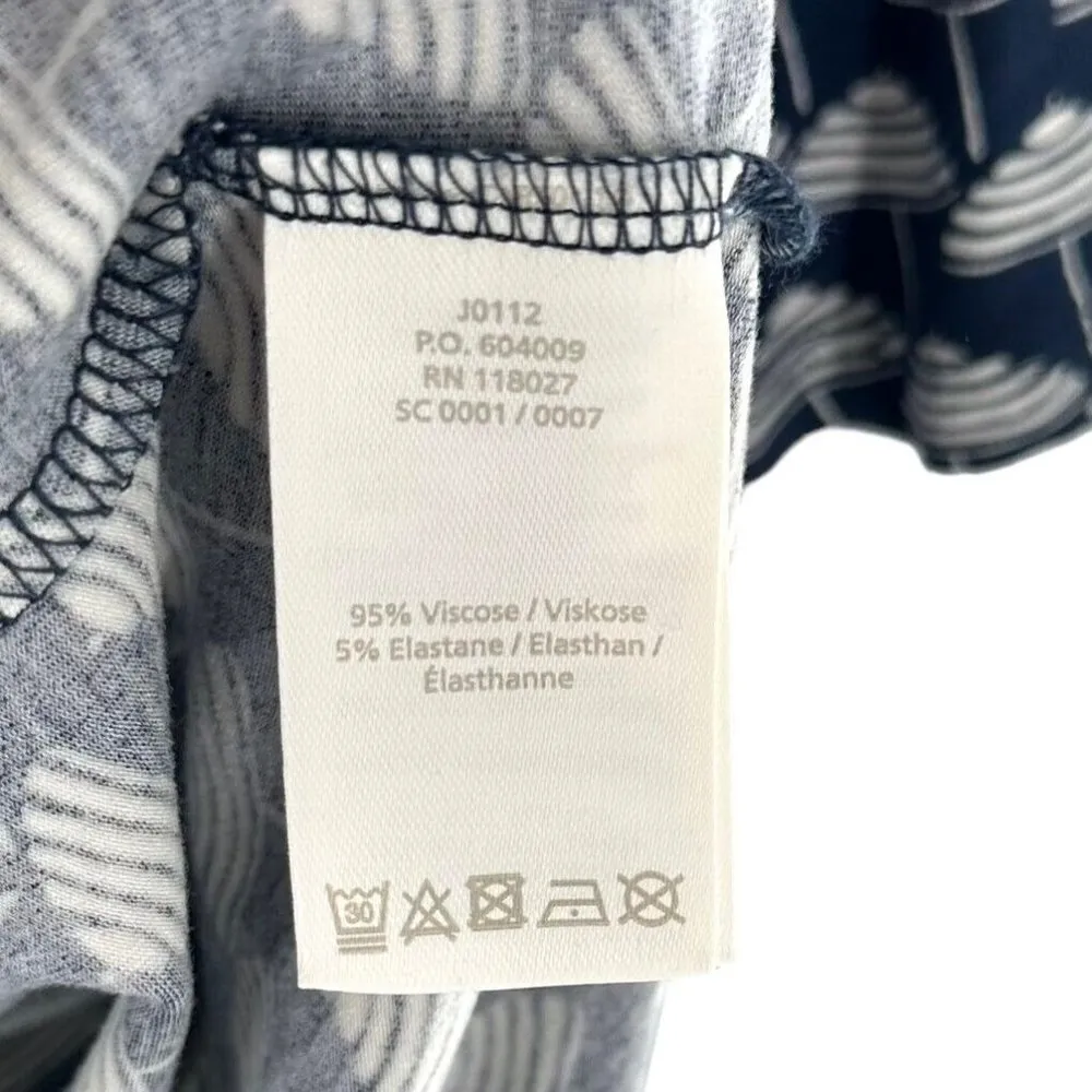 Boden Miriam Jersey Tunic Dress in Navy Parasol Size 10 Umbrella Print Blue - Image 6