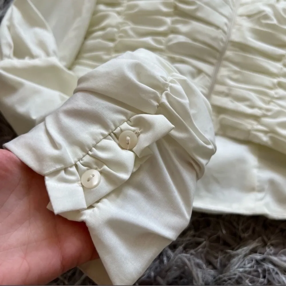 Danielle Guizio off white top off shoulder size XS C9 - Image 7