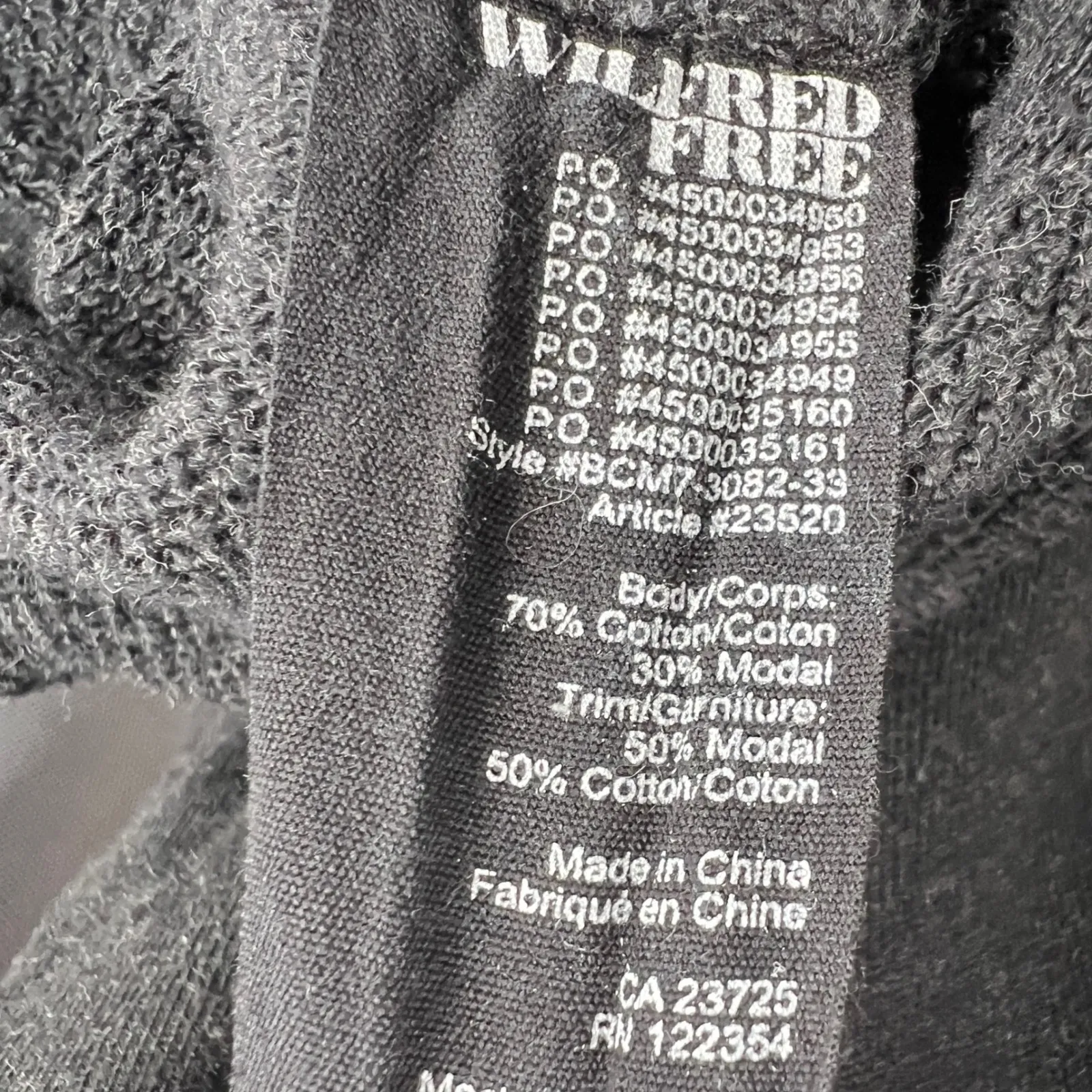 Wilfred Free Aritzia Black Shawl Collar Zip Cardigan Jacket Women's Small - Image 5