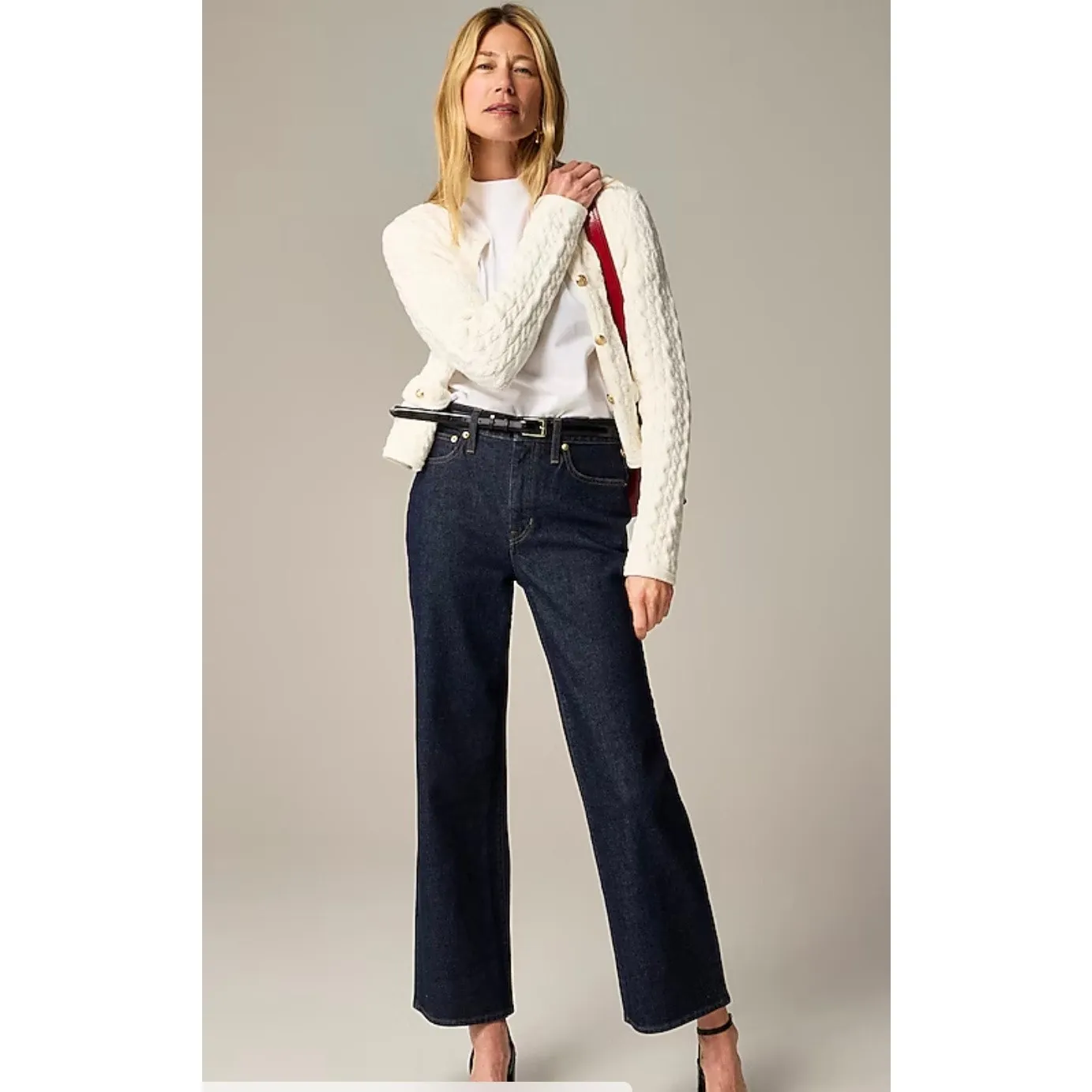 J.‎ Crew Plus ‘96 Slim-Wide Leg in Resin Rinse Jean Size 32 - Image 2