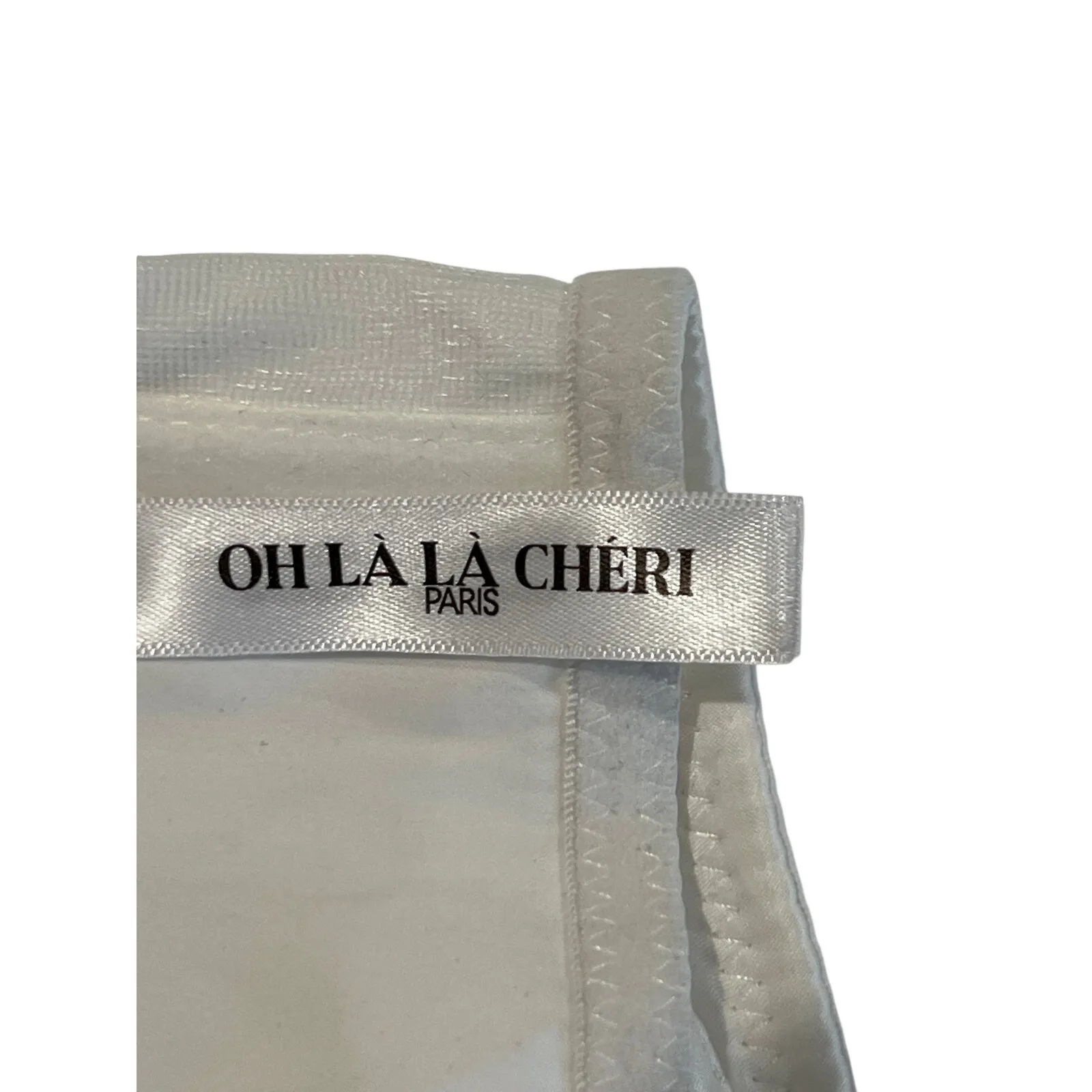 Oh La La Cheri Ivory Eyelash Plunge Bra Size S Sheer | Sexy Romantic GLAM NWOT White - Image 10