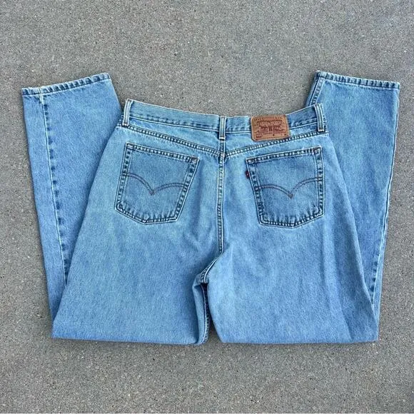 Vintage Y2K Levi’s 560 loose fit straight leg women’s jeans 16 Mis M - Image 2