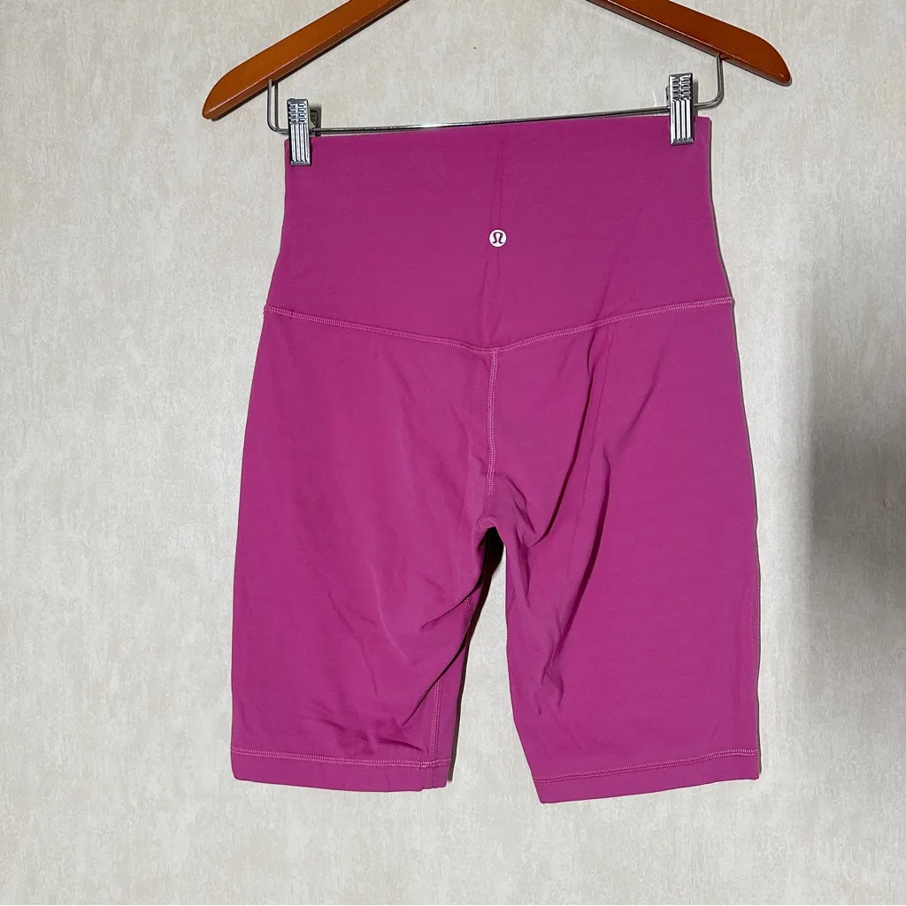 Lululemon Women’s Align Super High-Rise Biker Short 10” Yoga in Pink Lychee 8 - Image 6