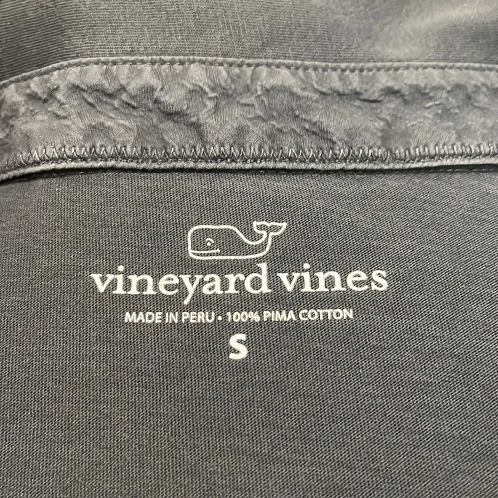 Vineyard Vines- 100% Pima Cotton Classic Black Polo Shirt w/Pocket- Size Small - Image 5