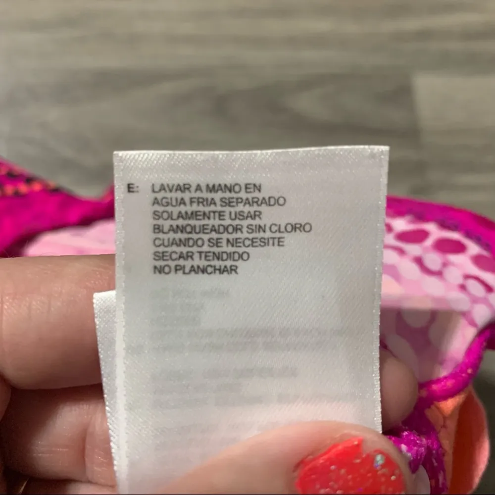 🌿Adidas Electric Pink Halter Swim Top; 6 women’s - Image 11