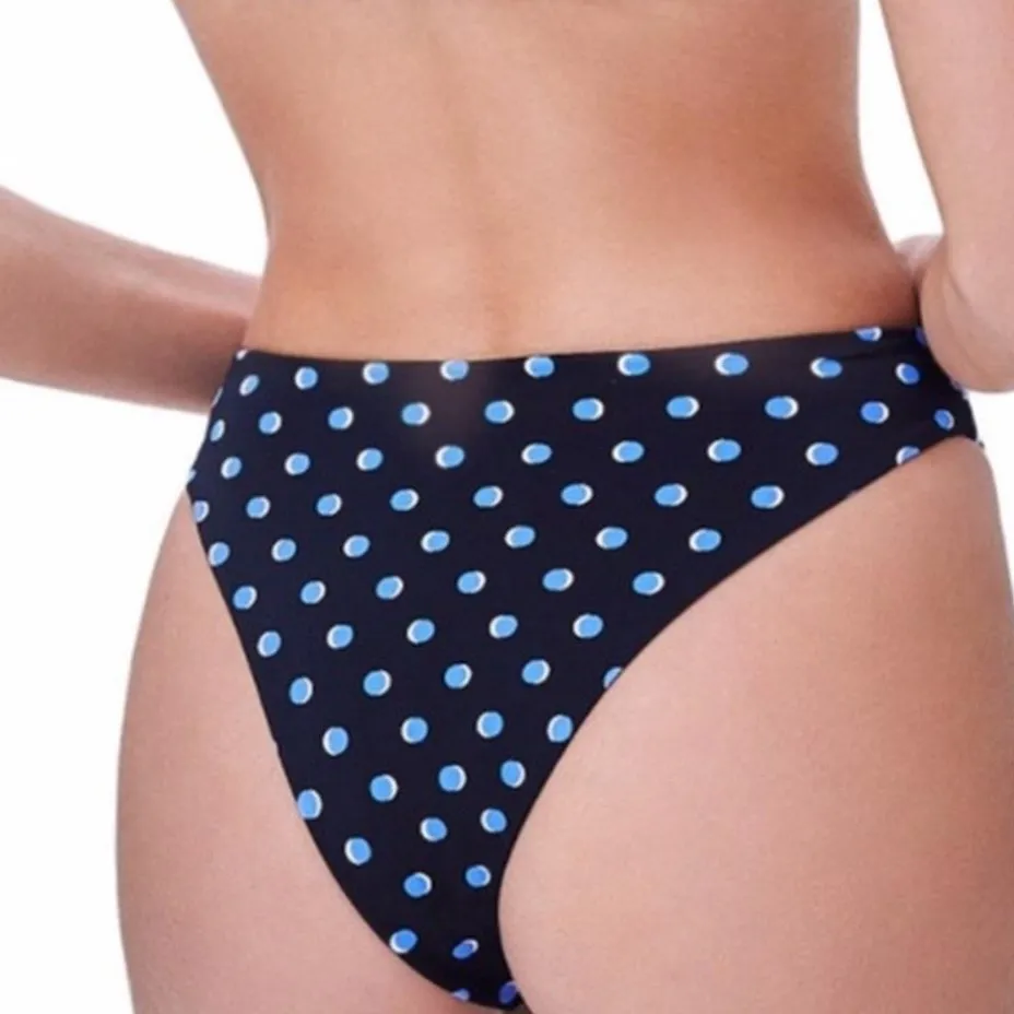 Devon Windsor Bikini Bottom‎ Black Blue Polka Dots NWT Size XS - Image 2