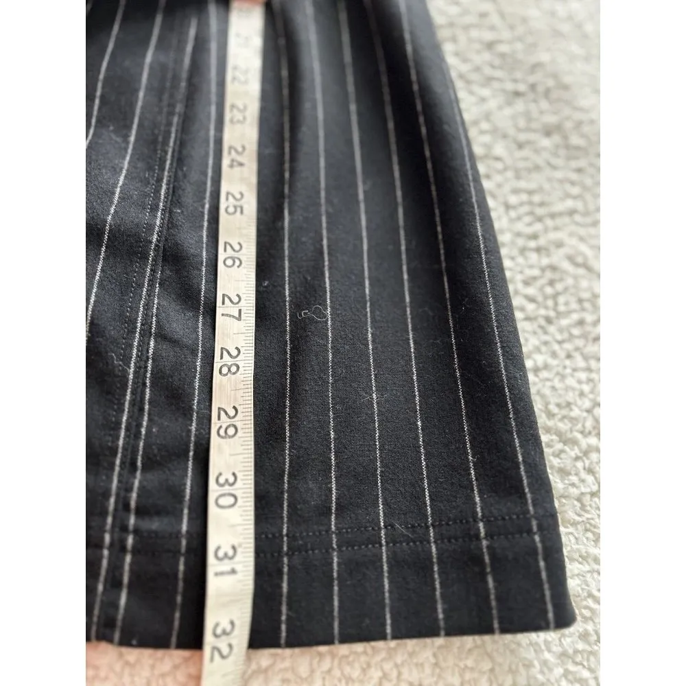 Madewell Wool-Blend Sleeveless Scoop Neck Mini Dress in Black Pinstripe Size 2 - Image 12