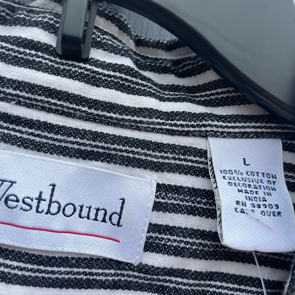 🎄Westbound Vintage 90s Striped Button Up Christmas Shirt - Image 3