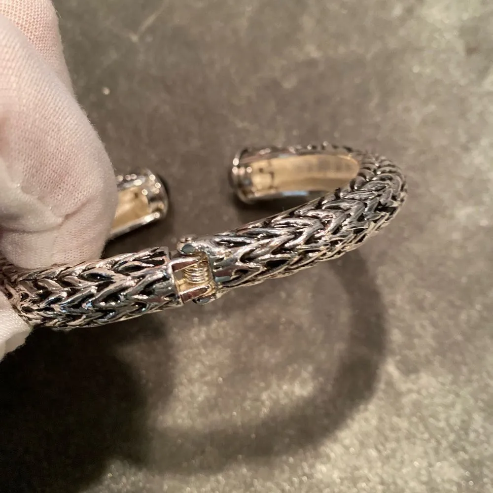 BOUTIQUE Onyx Chunky Bangle Black - Image 5