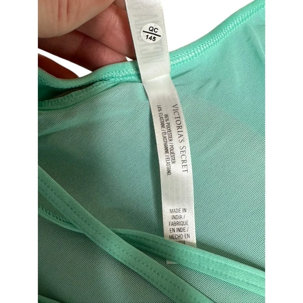 Victoria's Secret Victoria SPORT Aqua Strappy Y Back Padded Sports Bra Large New - Image 8