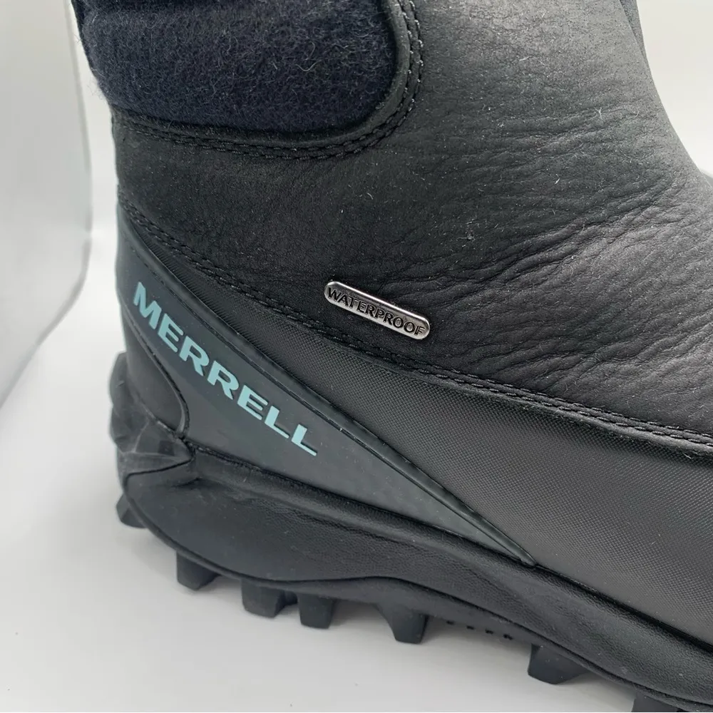 NWB Merrell Women's Thermo Kiruna Mid Zip Waterproof size 8 black winter  1624 - Image 4