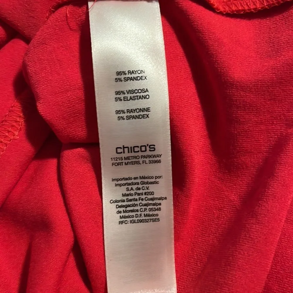 NWT Chico’s seamed Sydney dress sold red size 3 (16). - Image 7