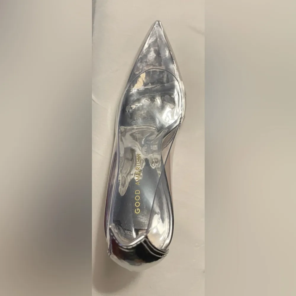 NIB Good American Clear Cinderella Heels Pumps 6.5 Box,Dust Bags Included - Image 9