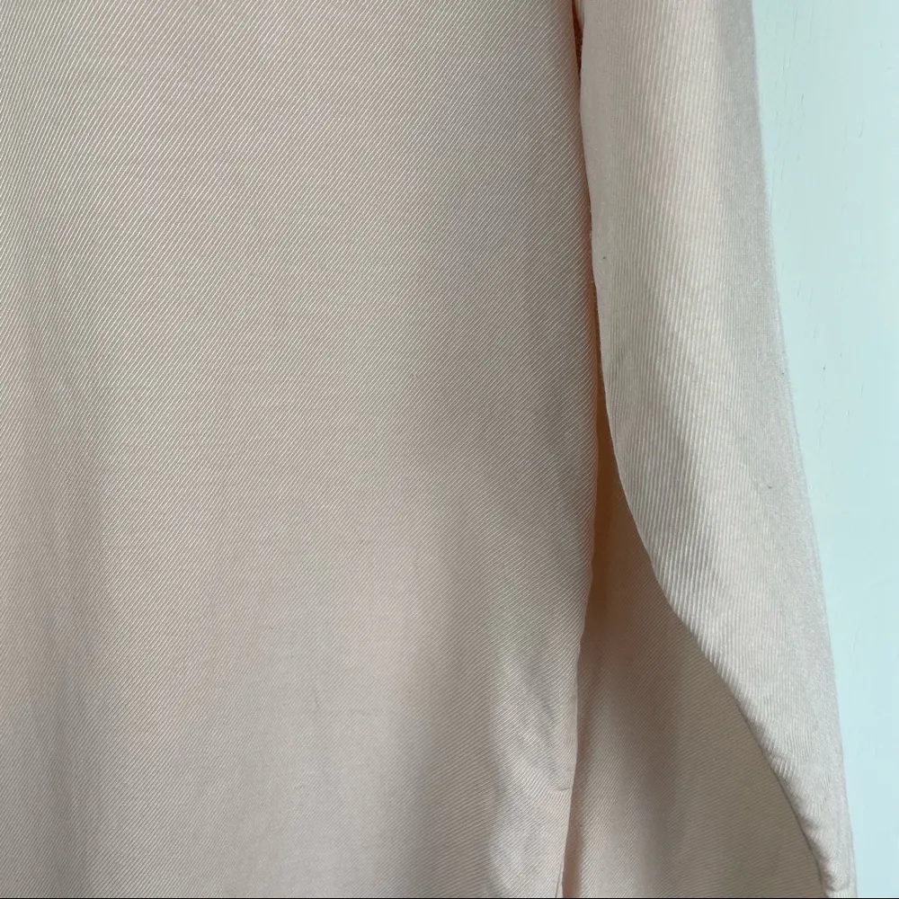 CP Shades Cotton Silk Button Down Front Shirt Sz Small Peach Pastel Boho - Image 5