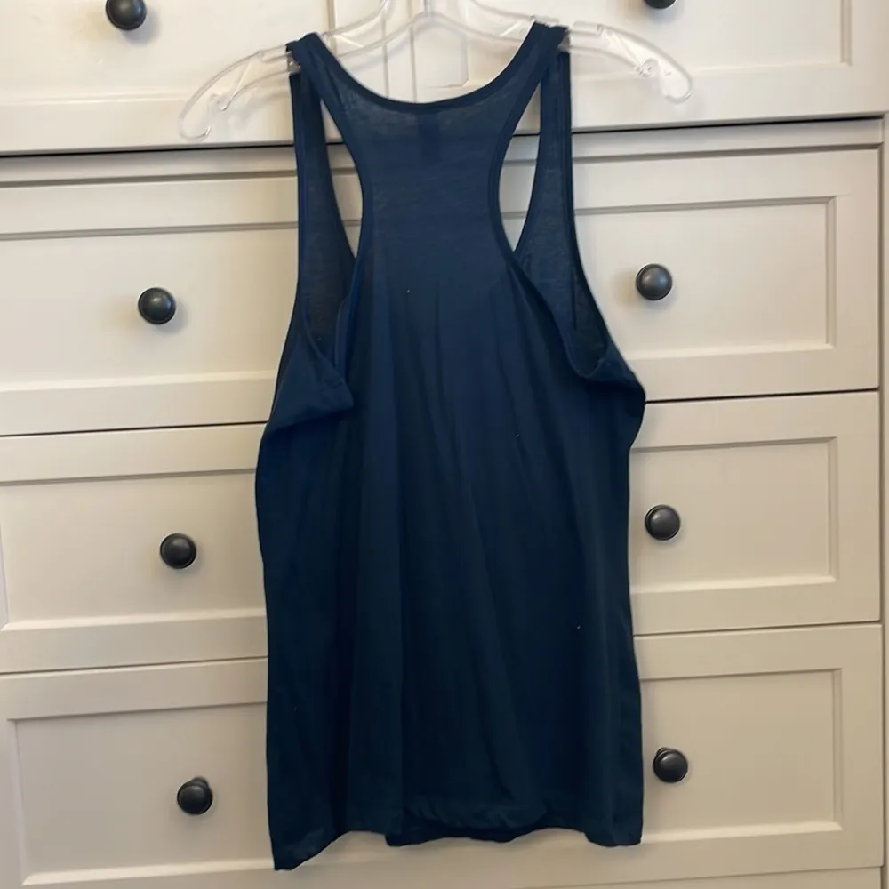 District Women’s Navy Blue Racerback Tank Top with Glittery UCI - Size Medium - Image 4