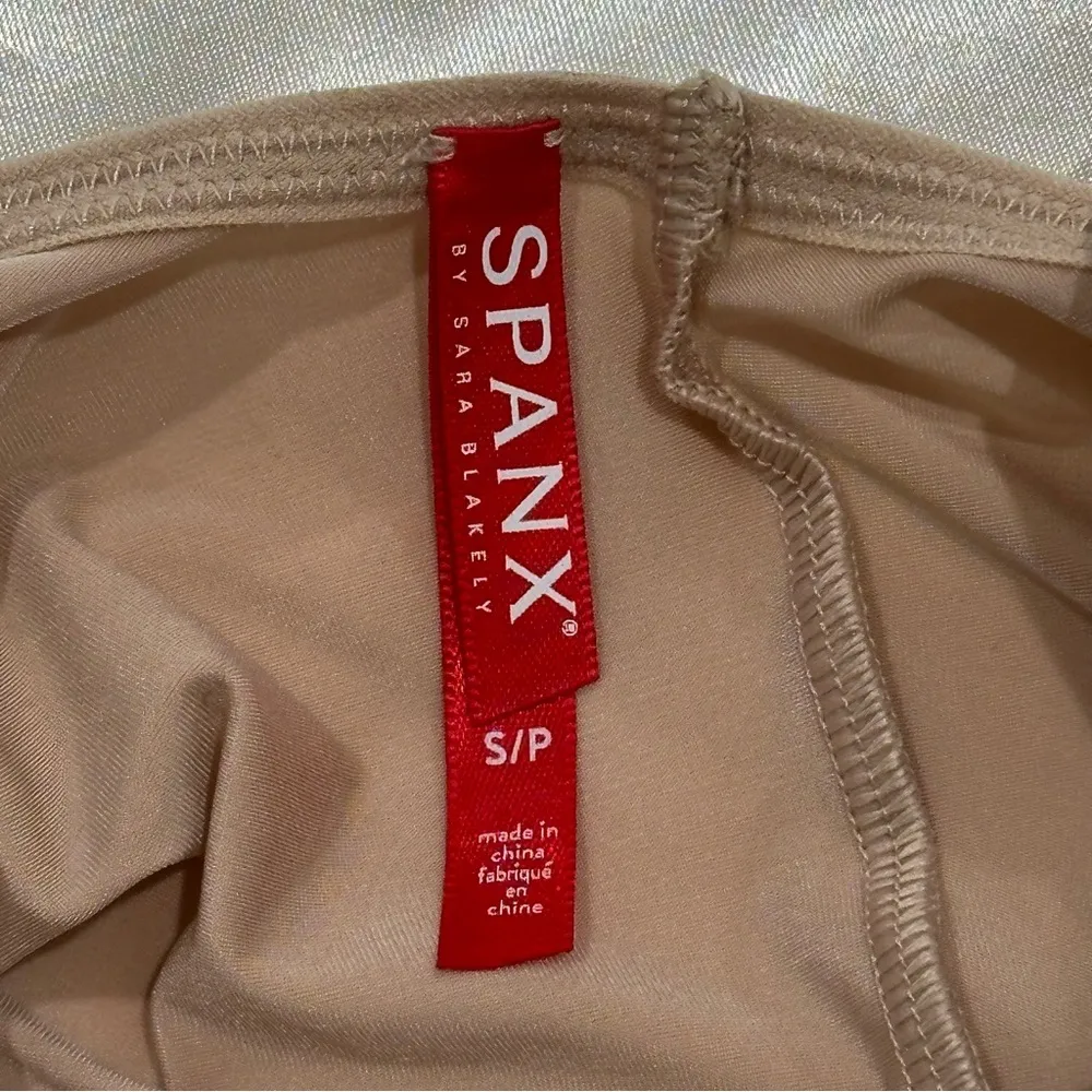Spanx Suit Your Fancy Bodysuit Strapless Cupped Brief Convertible Tan Small - Image 10