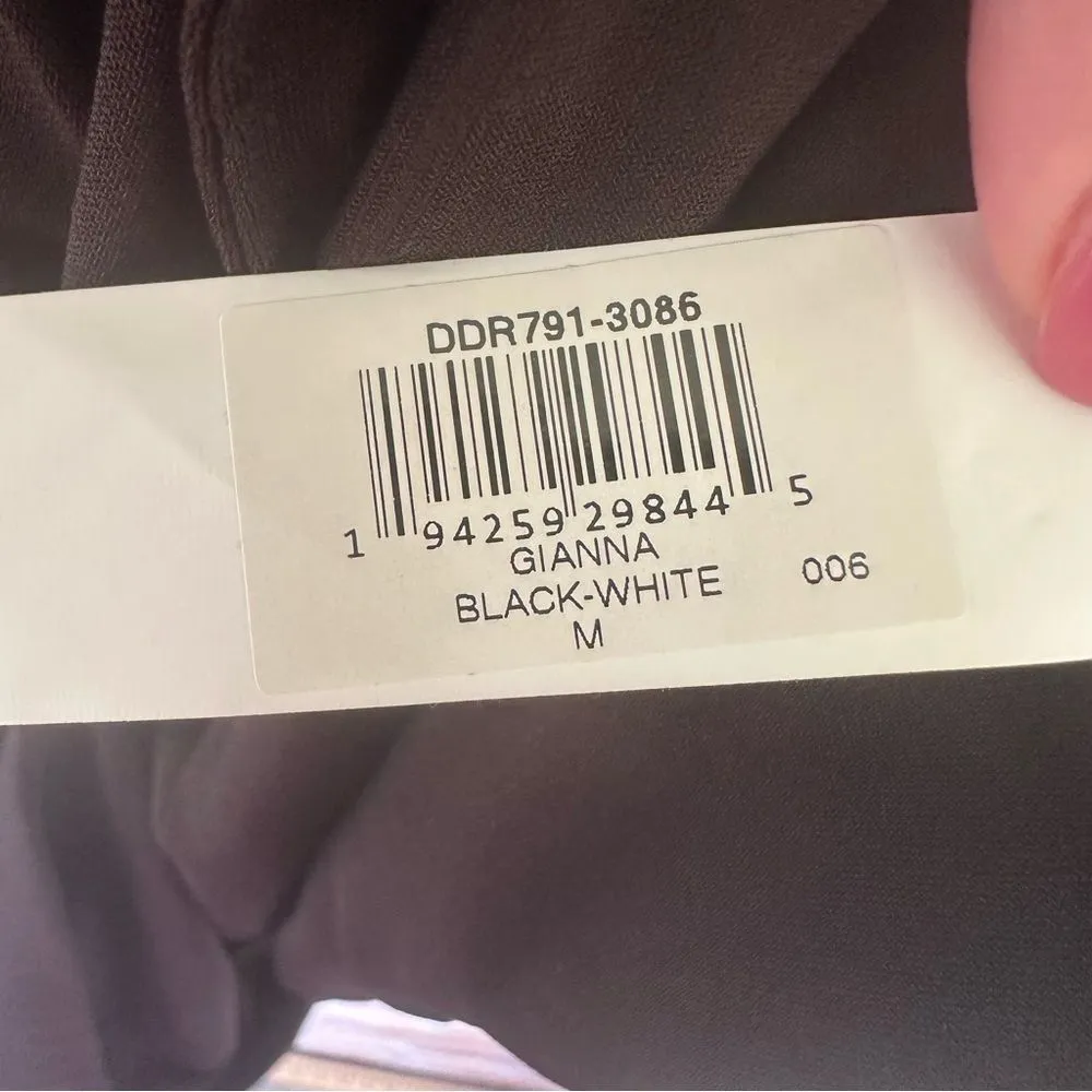 Dress The Population Gianna Low Back Sheath Dress Women’s Medium Black Midi - Image 11